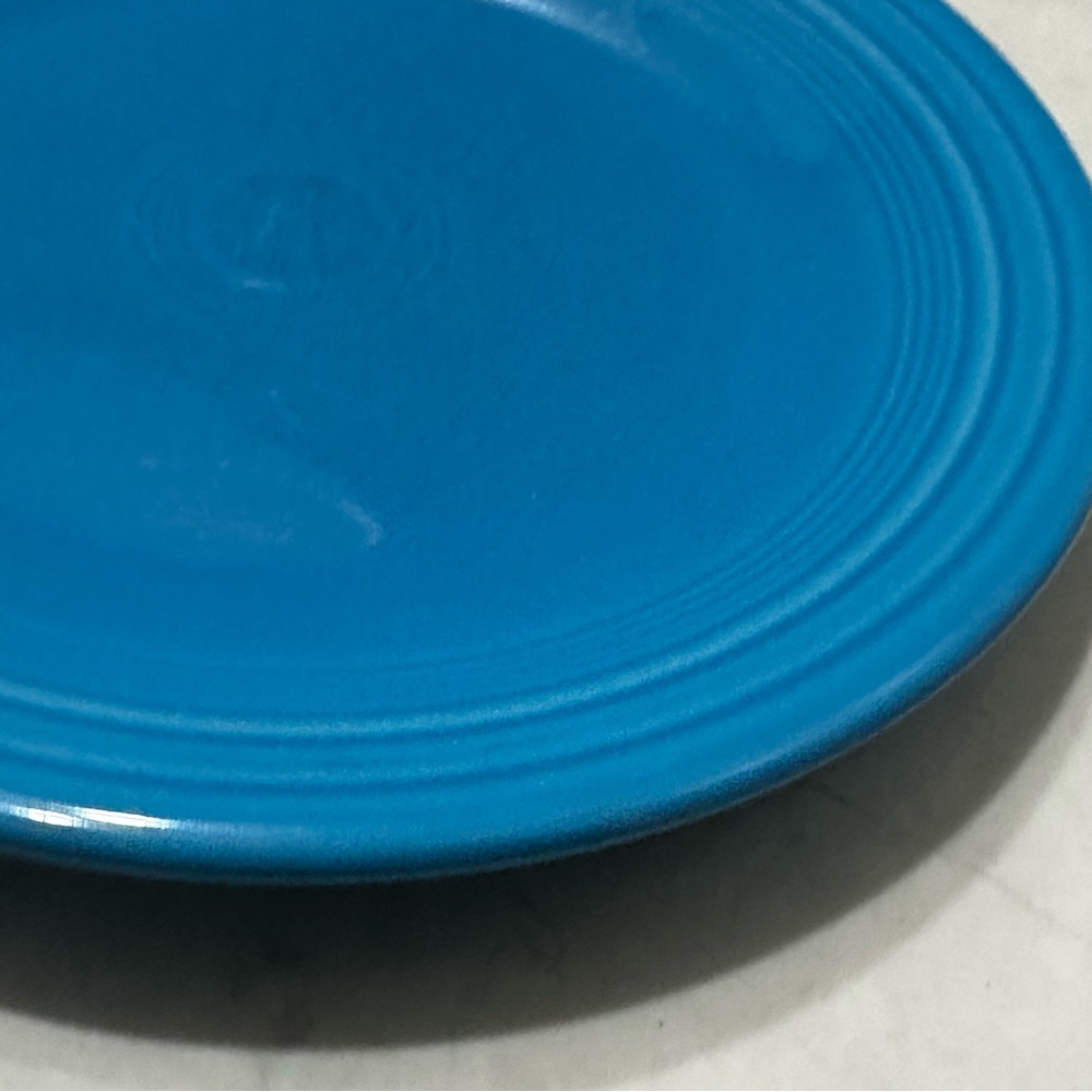 Homer Laughlin Fiestaware Turquoise Blue Dinner Plate Lead Free Made in USA 10.5 - Picture 3 of 9